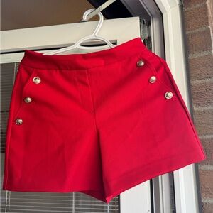 Stylish Red Women's Shorts